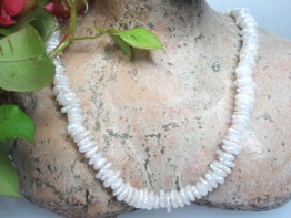 Keshi Perlenkette, kleinster barocker Keshistrang, Modell B