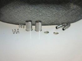Wechselschließenmechanik (Hülse/Feder/Deckel/Schlüssel) Stahl