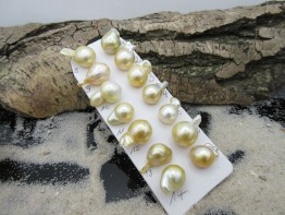 Echte goldene Südseeperle - 1 Perle zur Auswahl