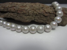 Perlenstrang silber für 1a Perlenkette 7,5mm Modell 6