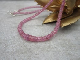Pinksaphir Kette - echte pinkfarbene Saphire