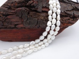 Preiswerte Perlen, Strang Keshiperlen mit Toplüster Modell 65