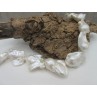 Weiße Barockperlen Süßwasser Einzelstück AAA
