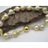 Perlenarmband mit goldenen Südseeperlen